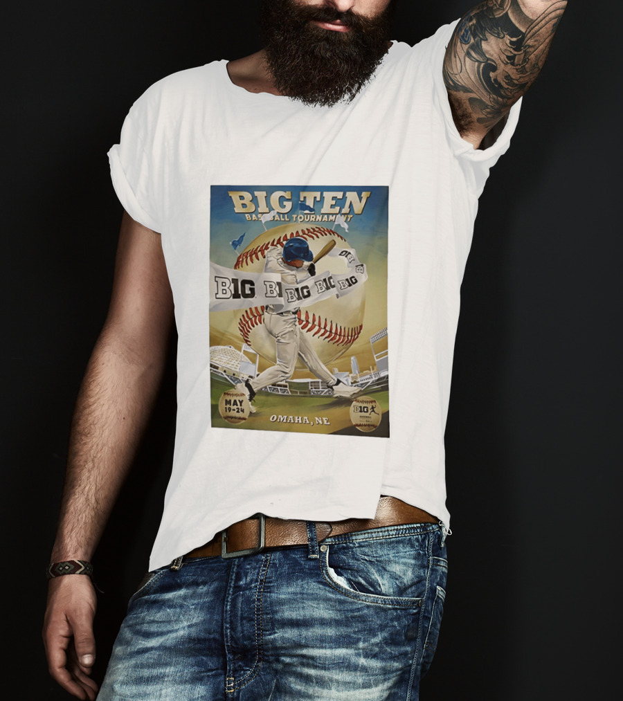 Big Ten Baseball Tournament 2026 Omaha May 19 24 T-Shirt