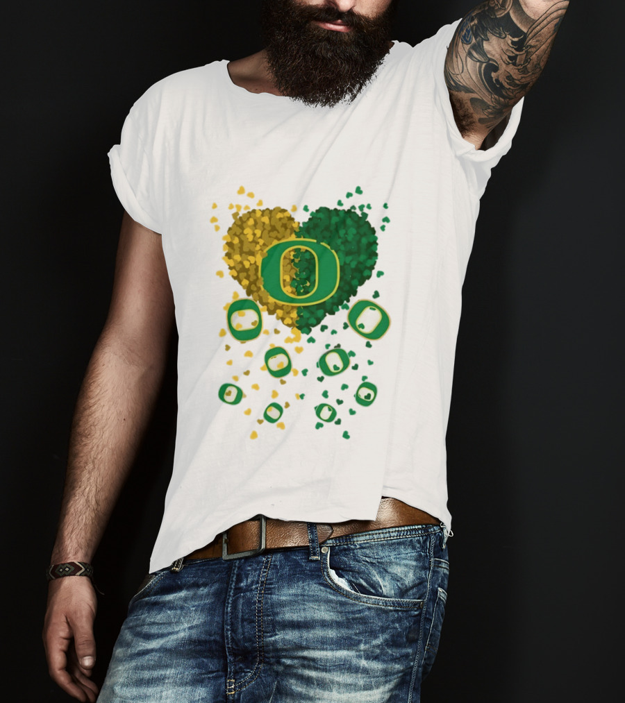Oregon Ducks Football Heart 2026 T-Shirt