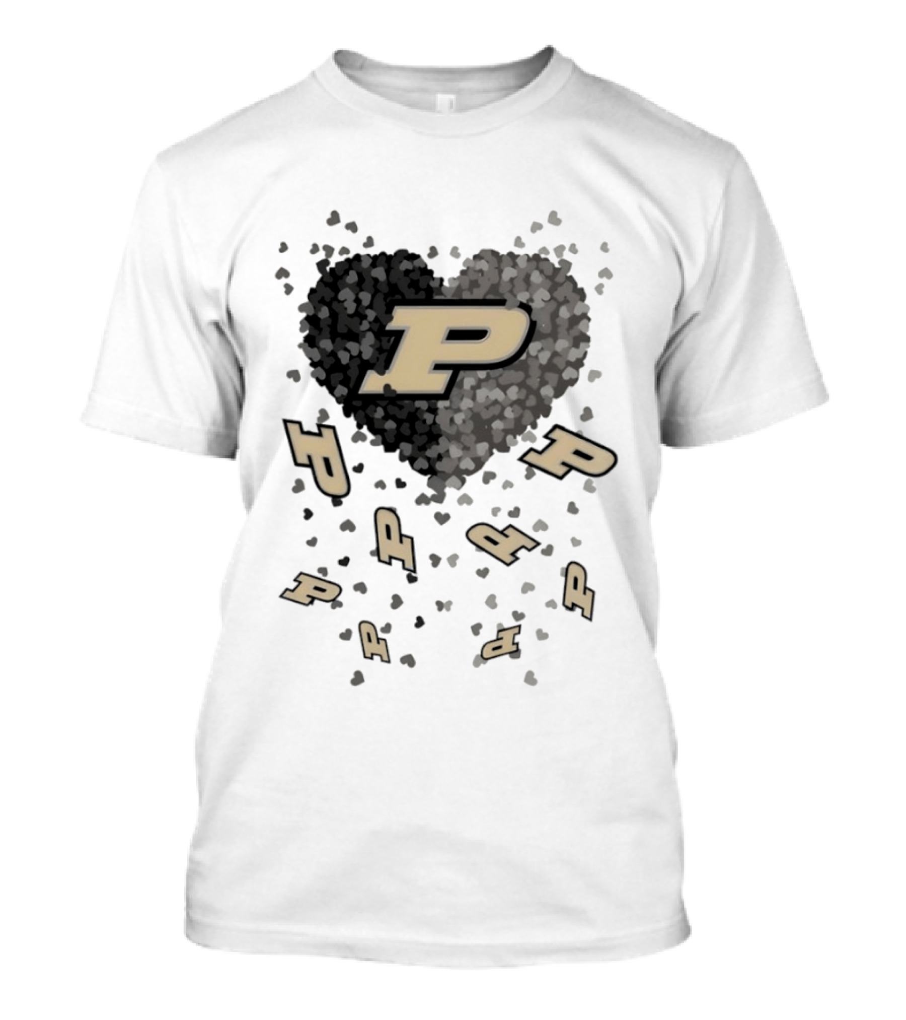 Purdue Boilermakers Heart P Logo 2026 Football T-Shirt