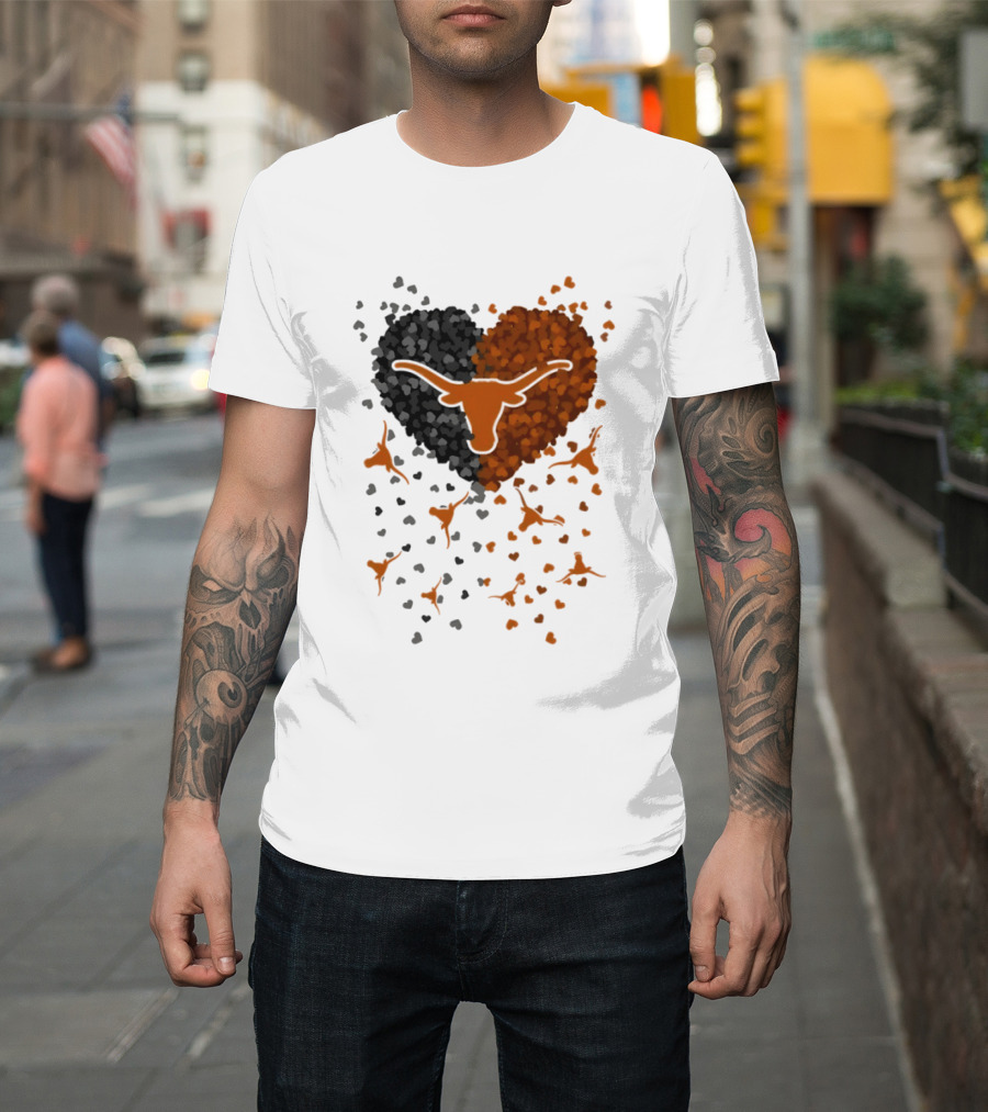 Heart Of Texas Longhorns Football 2026 Iconic Longhorn Logo Texas Pride T-Shirt
