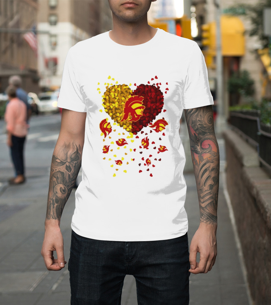 USC Trojans Heart Football 2026 Fan T-Shirt