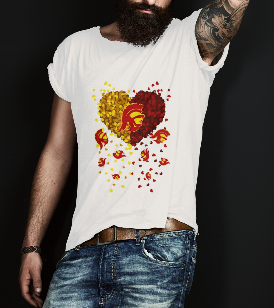USC Trojans Heart Football 2026 Fan T-Shirt