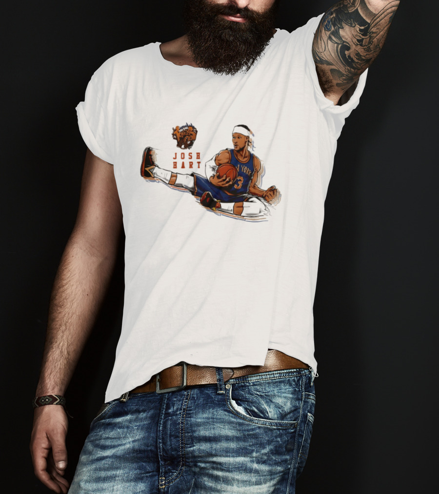 Josh Hart New York Knicks Basketball Star Pose T-Shirt