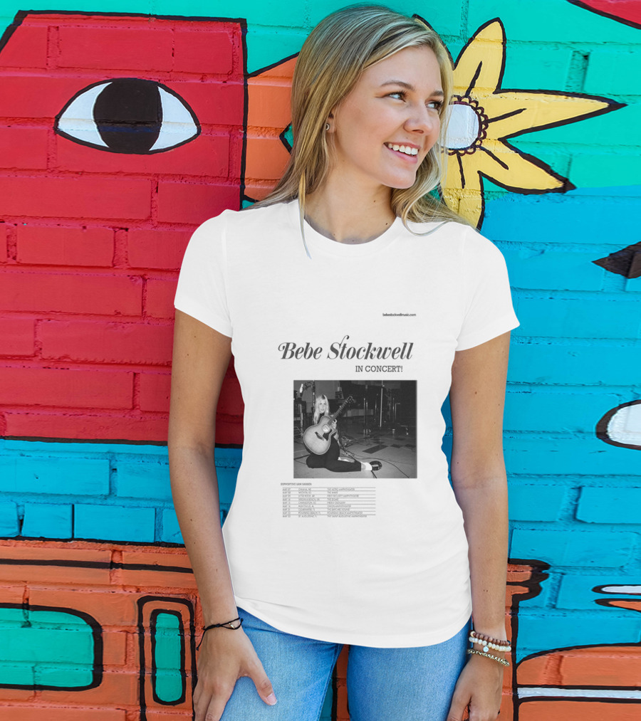 Bebe Stockwell In Concert Tour 2026 Dates Featuring Sam Barber T-Shirt