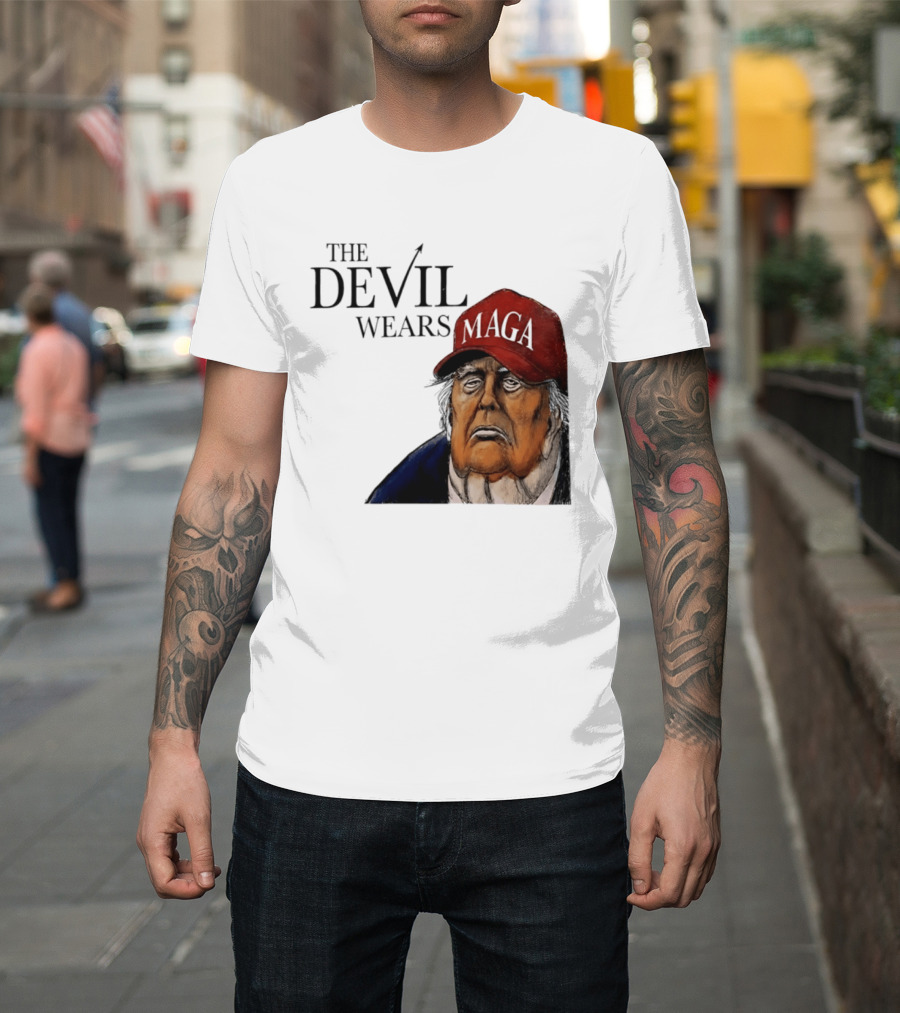 The Devil Wears MAGA Cap Trump T-Shirt