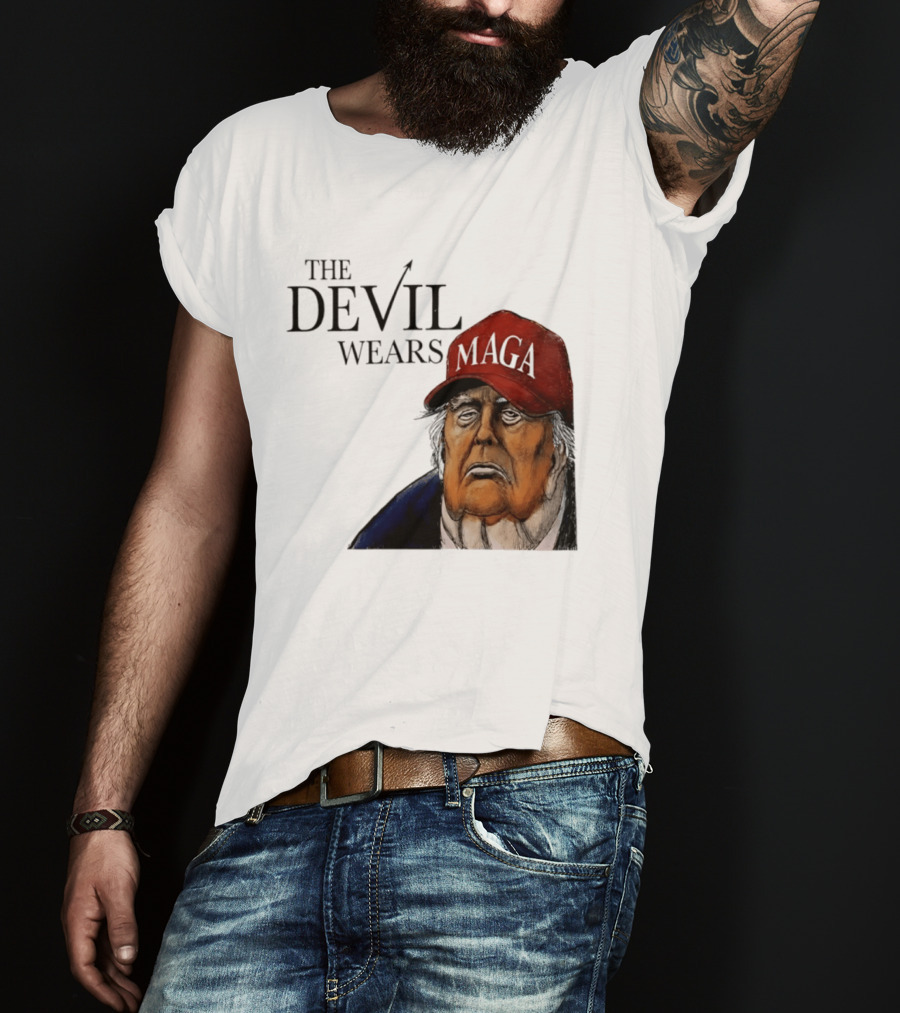 The Devil Wears MAGA Cap Trump T-Shirt
