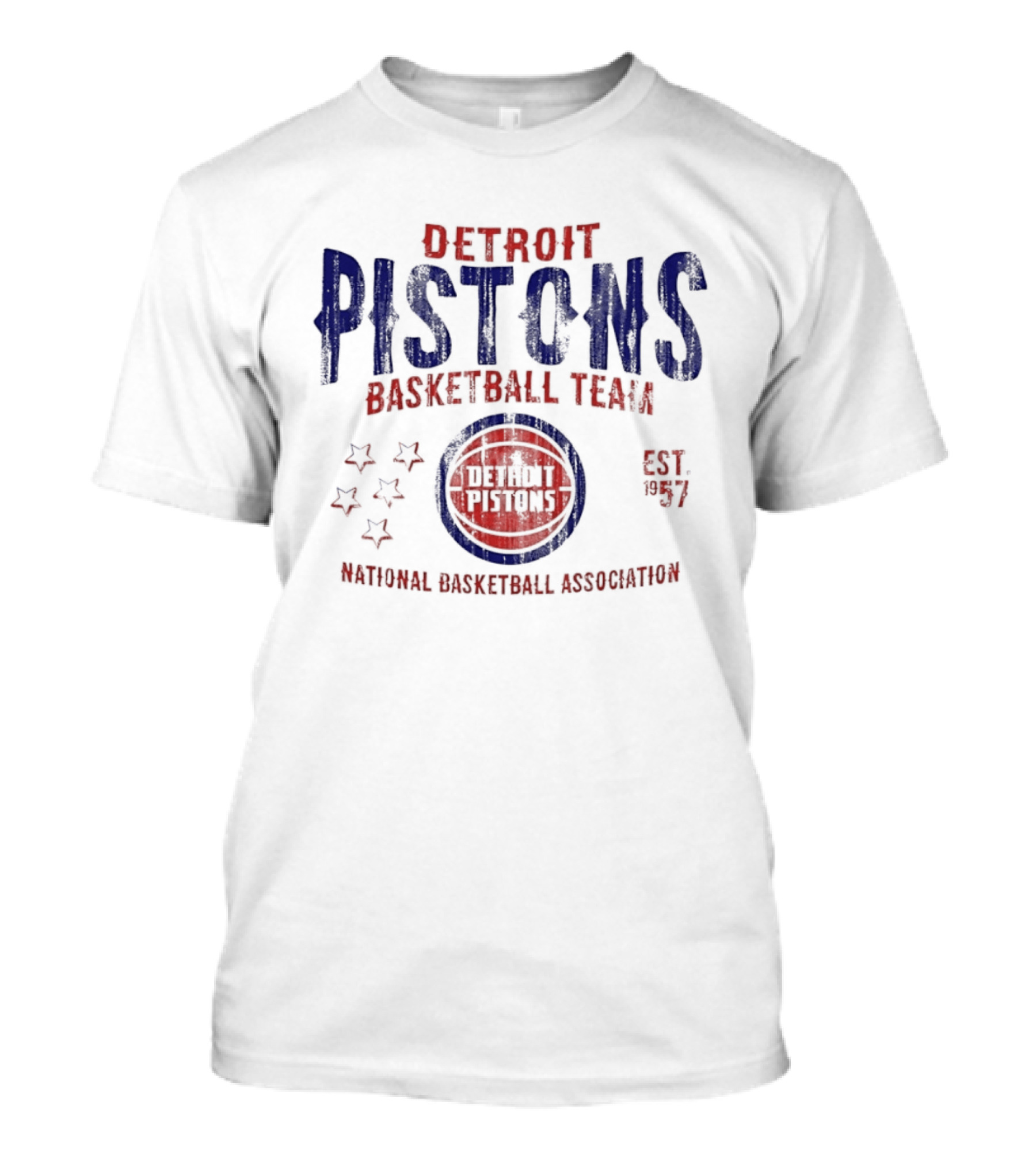Detroit Pistons Basketball Team Est 1957 National Basketball Association T-Shirt
