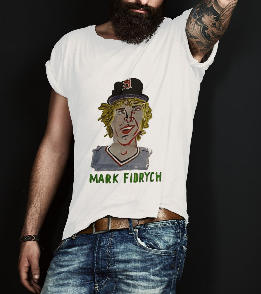 Mark Fidrych Detroit Tigers Vintage Baseball Legend T-Shirt