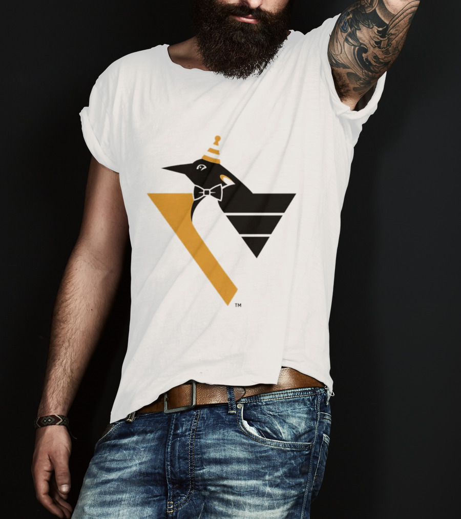 Pittsburgh Penguins Happy Birthday RoboPenguin NHL Party T-Shirt
