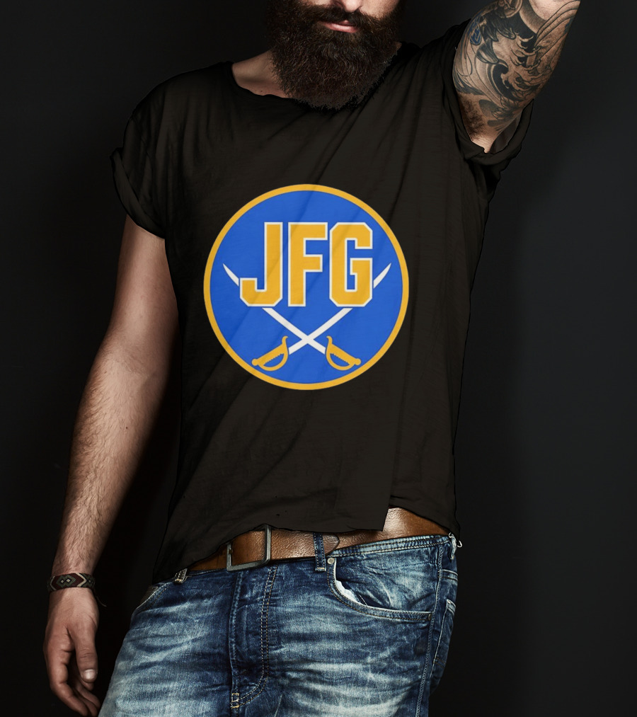 Buffalo Sabres JFG River Hockey Academy Circular Badge Swords T-Shirt