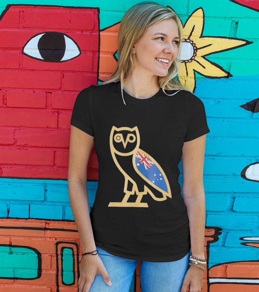 OVO Owl With Australia Flag T-Shirt