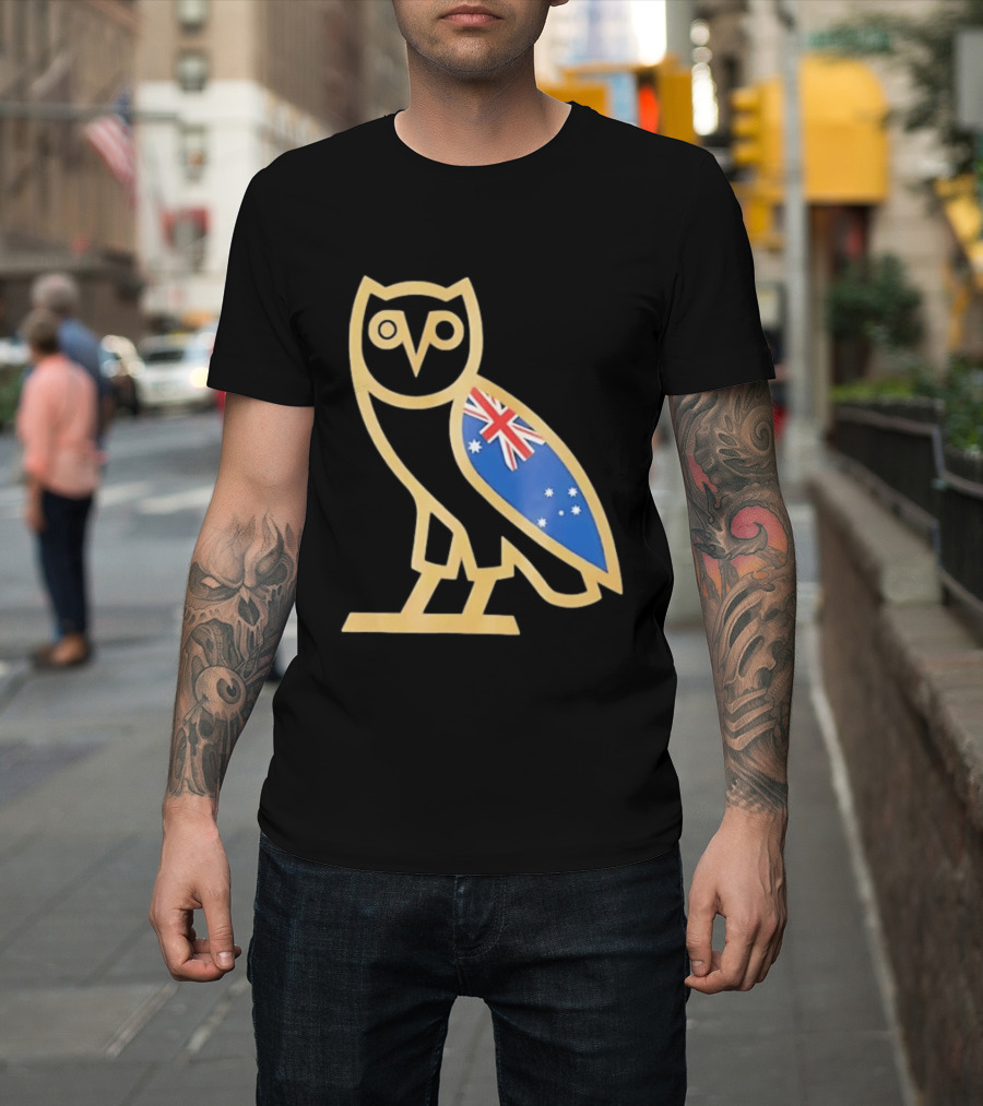 OVO Owl With Australia Flag T-Shirt