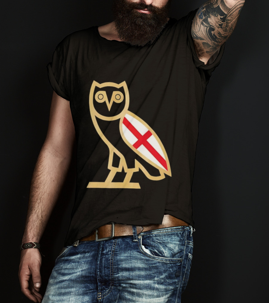 OVO Owl England Flag T-Shirt