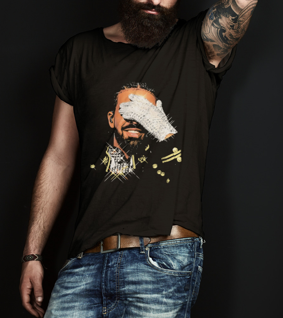 Drake Iceman Pay Tribute To Michael Jackson Glitter Glove Iconic Gesture T-Shirt