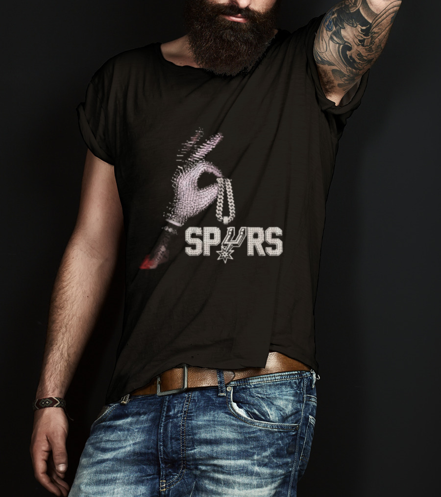 Drake Iceman Spurs Diamond Hand San Antonio Spurs T-Shirt