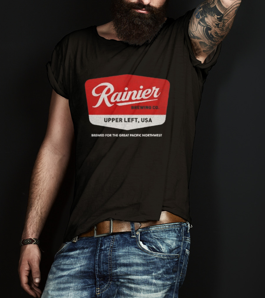 Rainier Brewing Co Upper Left USA Pacific Northwest T-Shirt