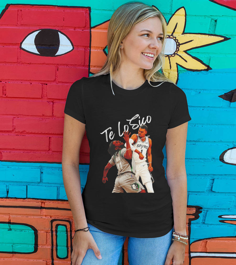 San Antonio Spurs Basketball Te Lo Sico Wemby Elbow Reid T-Shirt