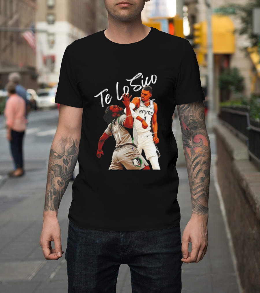 San Antonio Spurs Basketball Te Lo Sico Wemby Elbow Reid T-Shirt