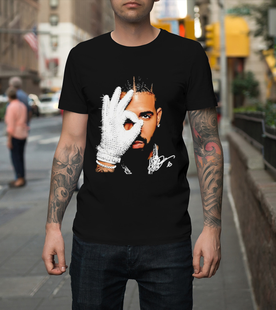 The Iceman Drake Rhinestone Glove T-Shirt