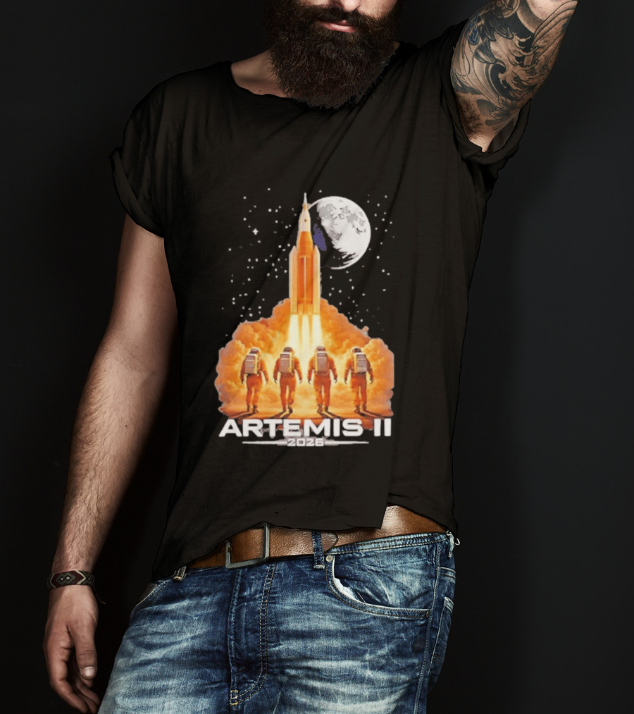 Artemis II Moon Mission 2026 NASA Astronaut Launch T-Shirt