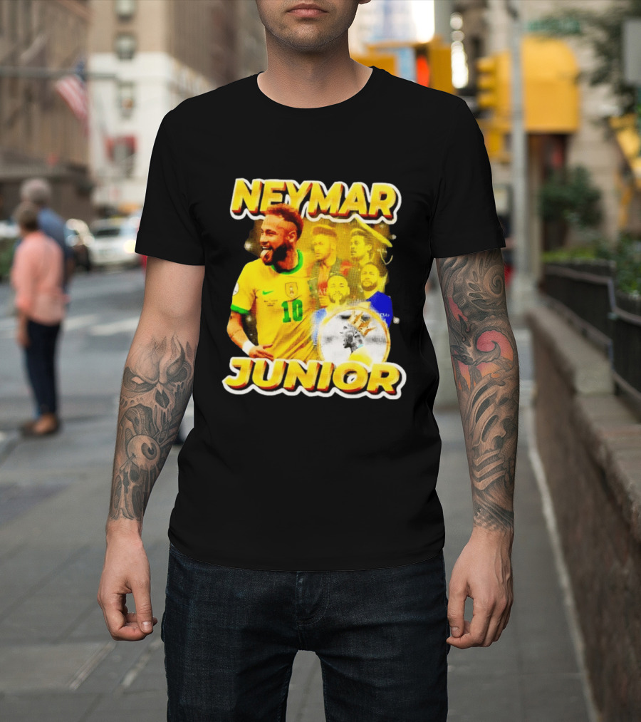 Neymar Junior Brasil National Football Team 10 Celebration Soccer Star T-Shirt