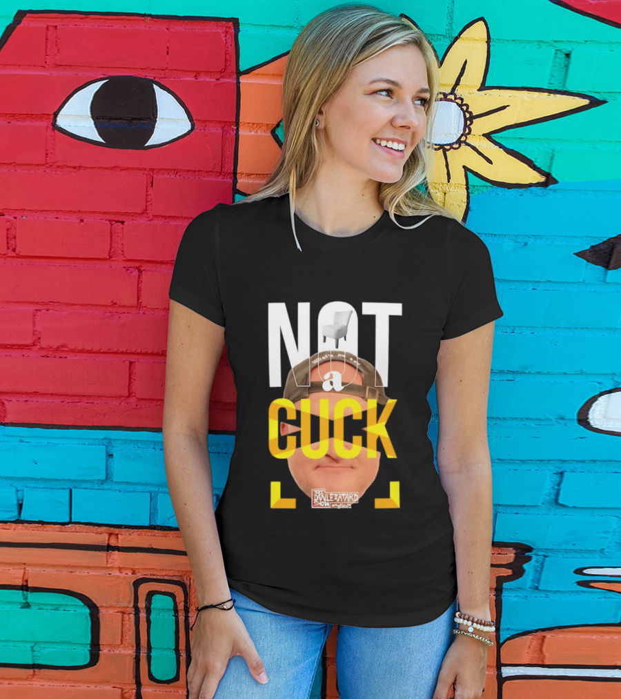 Not A Cuck With The Dan Le Batard Show And Stugotz Chair Hat And Face T-Shirt