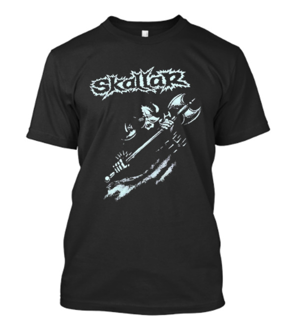 Skallar Death Metal Band Skull Axe T-Shirt