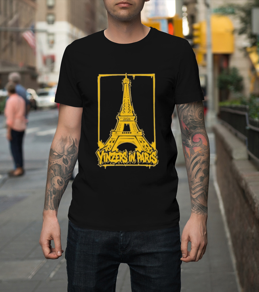 Pittsburgh Steelers Yinzers In Paris Eiffel Tower 2026 T-Shirt
