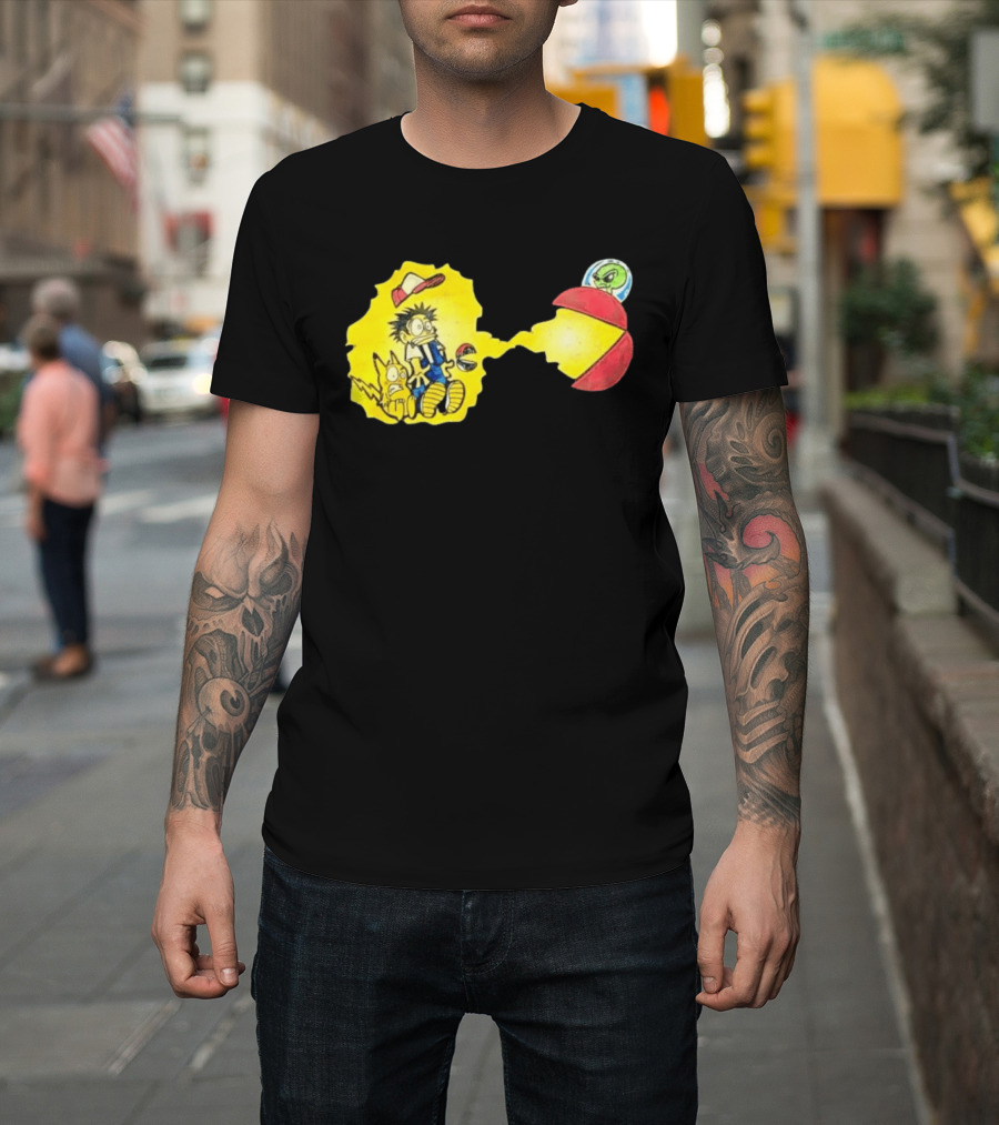 Pokémon Alien Nation Meets Pac Man Mashup T-Shirt