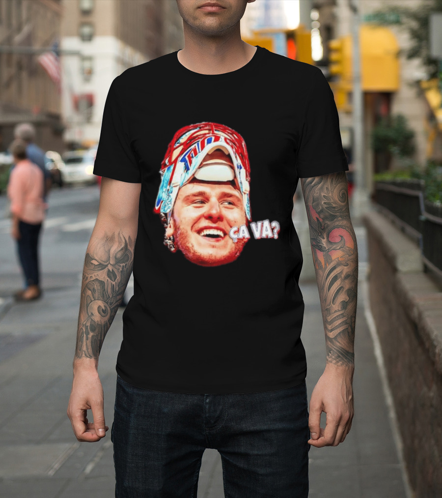 Dobeš Ça Va Big Face New Jersey Devils Hockey Fans Iconic Expression T-Shirt