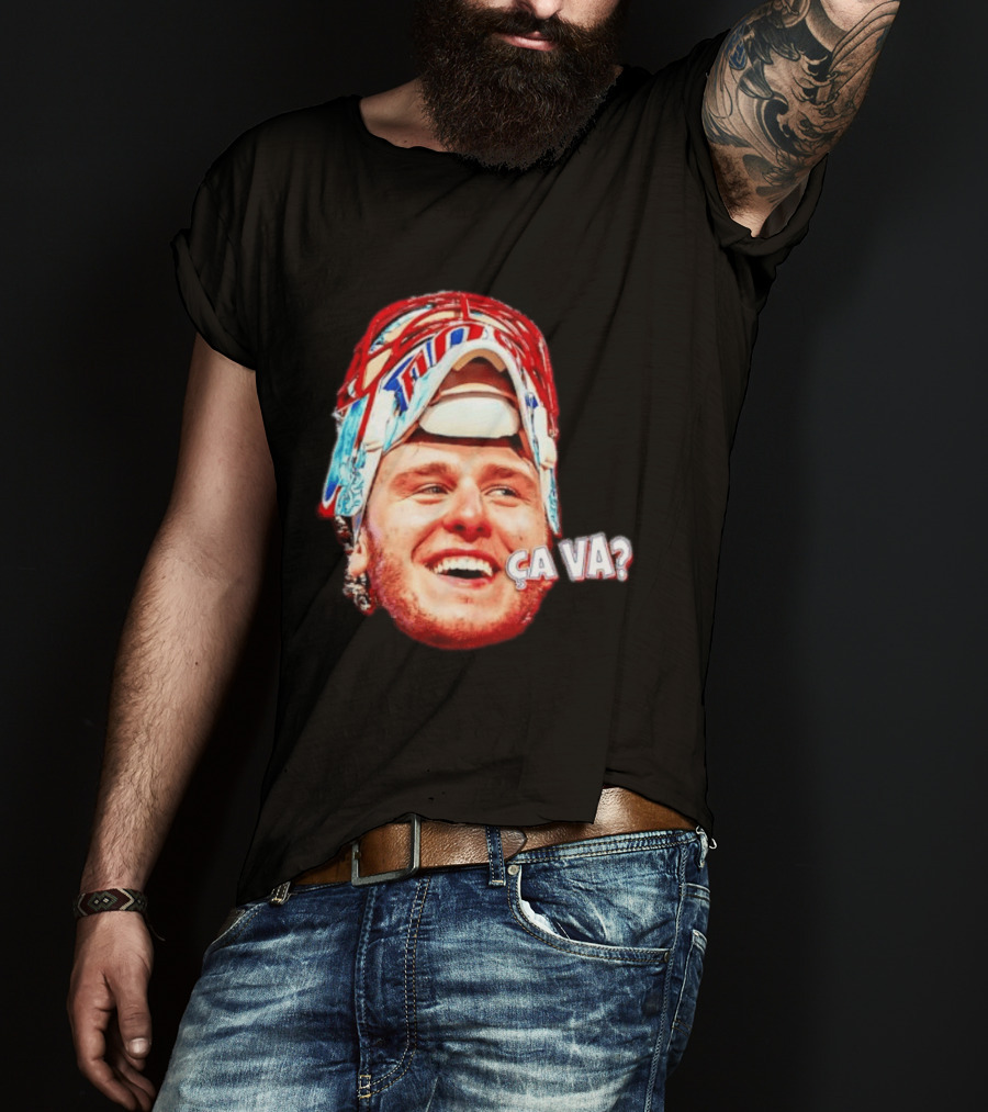 Dobeš Ça Va Big Face New Jersey Devils Hockey Fans Iconic Expression T-Shirt