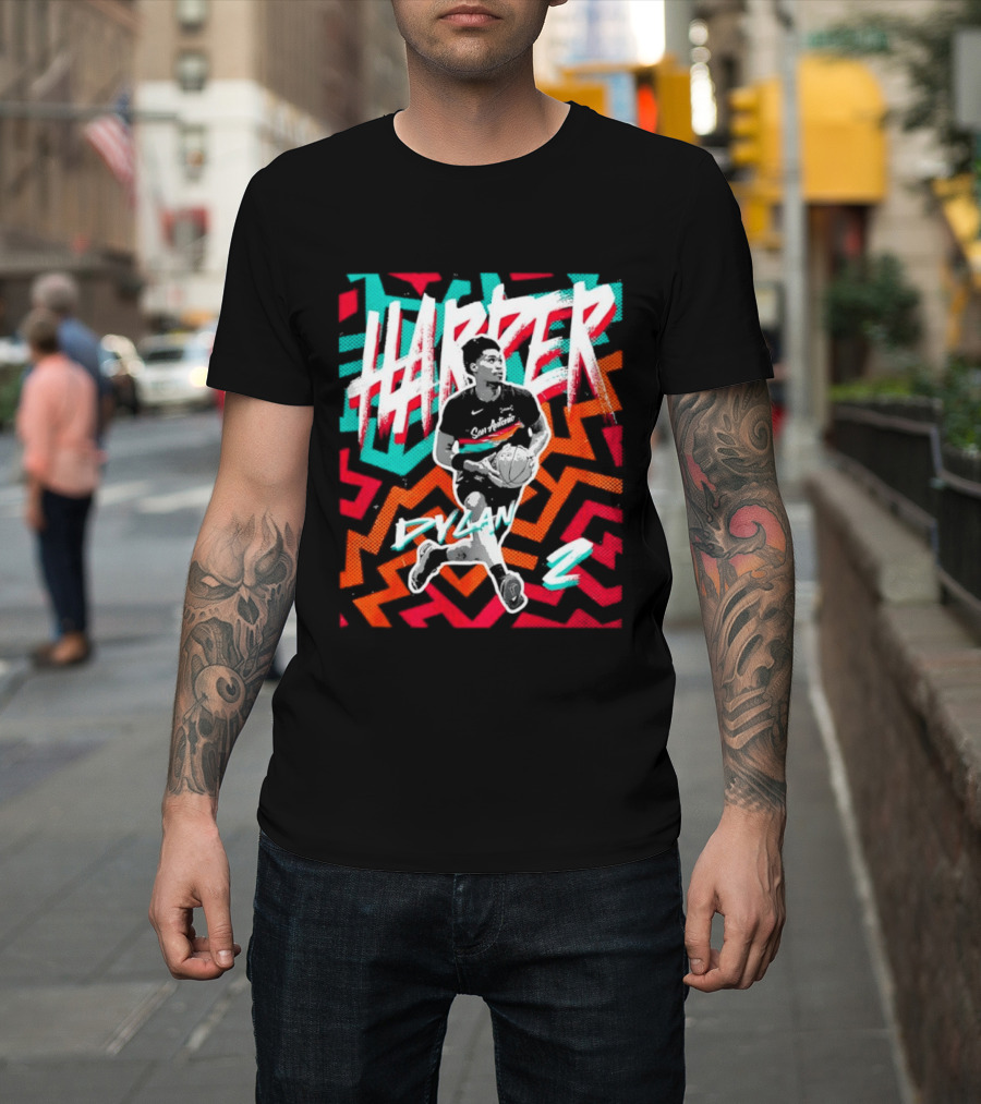 Dylan Harper San Antonio Spurs 2 NBA Fiesta T-Shirt