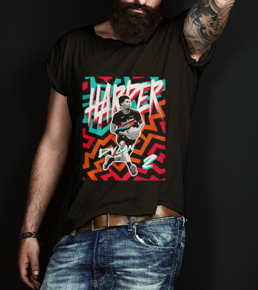 Dylan Harper San Antonio Spurs 2 NBA Fiesta T-Shirt