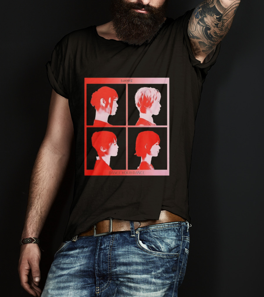 Exwhyz Dance Your Dance Four Profiles Red Frame T-Shirt