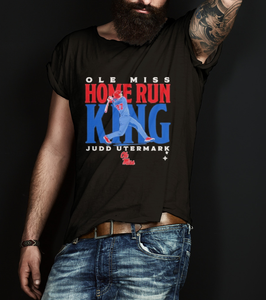 Ole Miss Home Run King Judd Utermark 27 T-Shirt