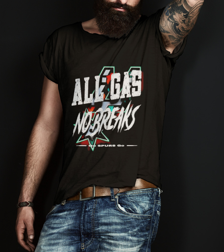 San Antonio Spurs All Gas No Breaks NBA 2023 T-Shirt