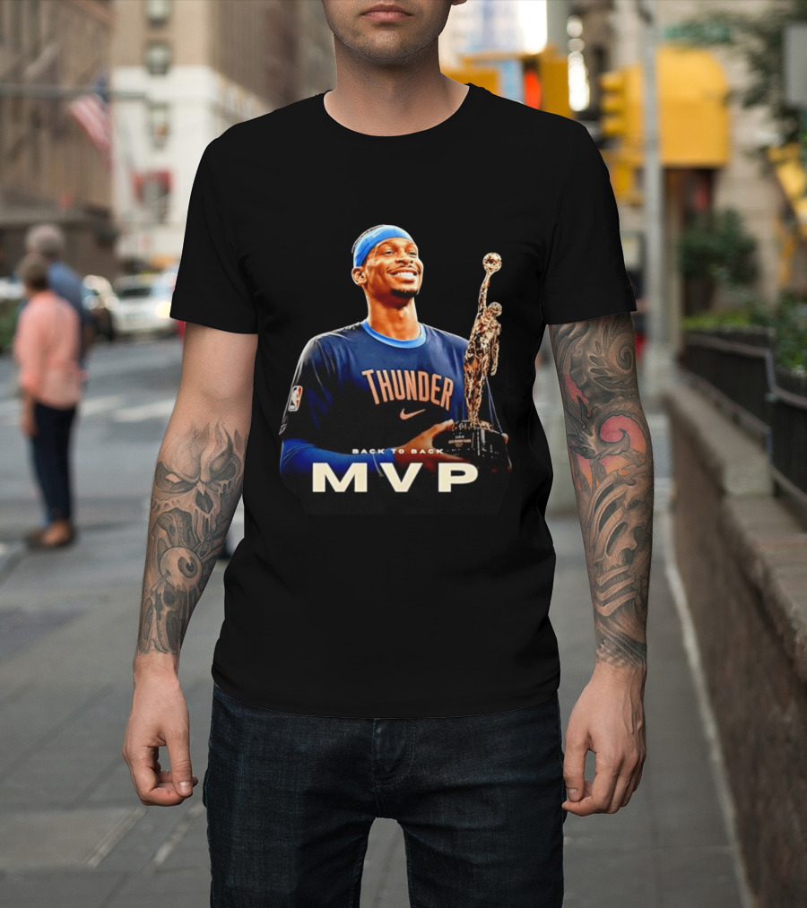 Shai Gilgeous Alexander Back To Back MVP Oklahoma City Thunder 2026 T-Shirt