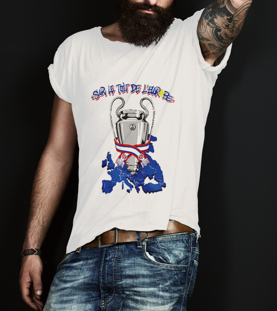 Paris Saint Germain Sur Le Toit De L'Europe 2026 Trophy T-Shirt