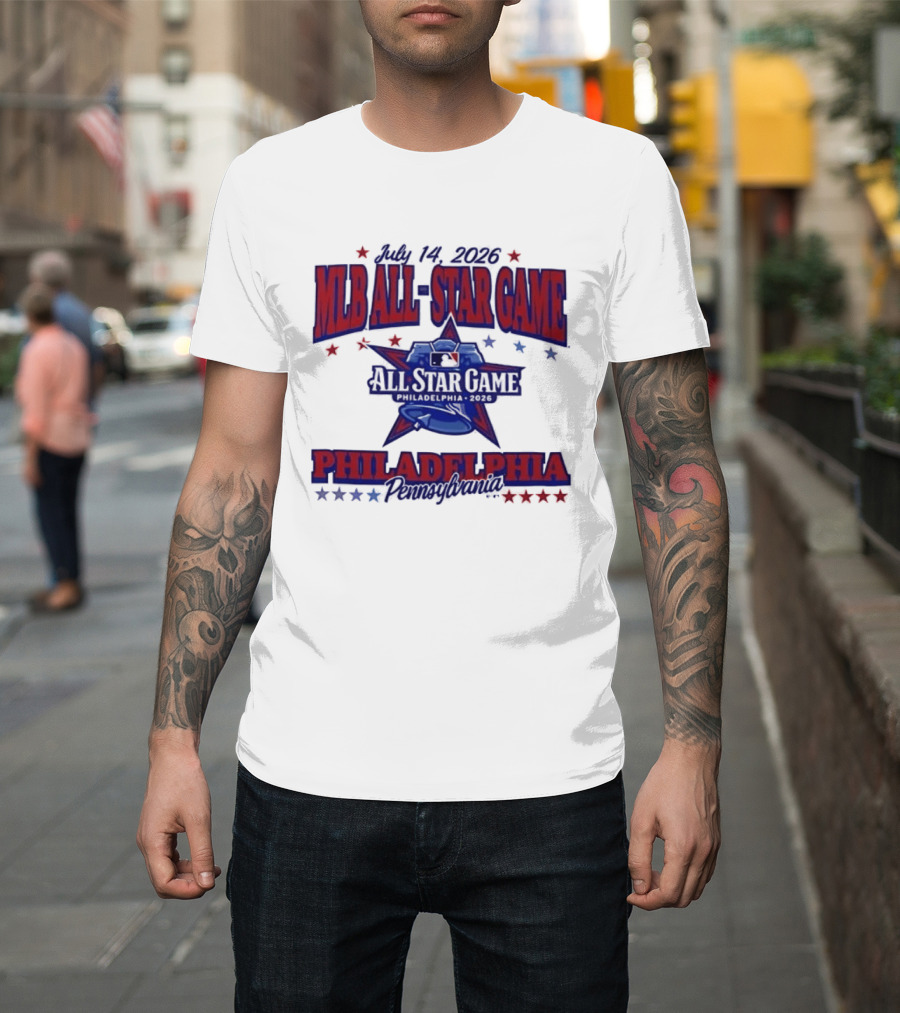 July 14 2026 MLB All Star Game Philadelphia Pennsylvania Liberty Bell Stars T-Shirt