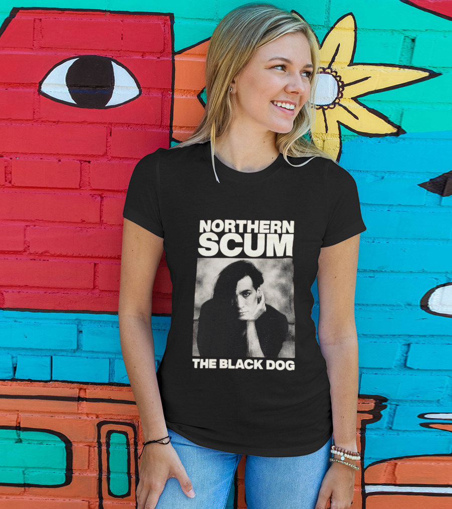Northern Scum The Black Dog Monochrome T-Shirt