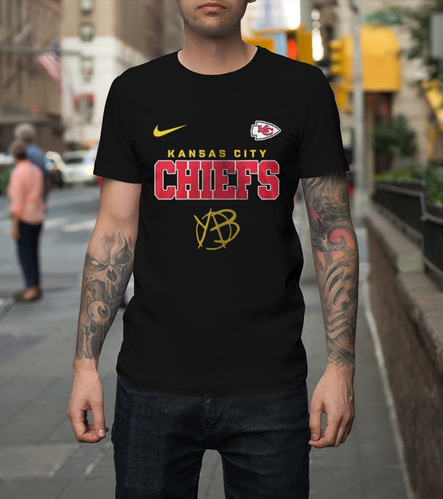 Kansas City Chiefs Yungblud Nike KC Football Collab T-Shirt