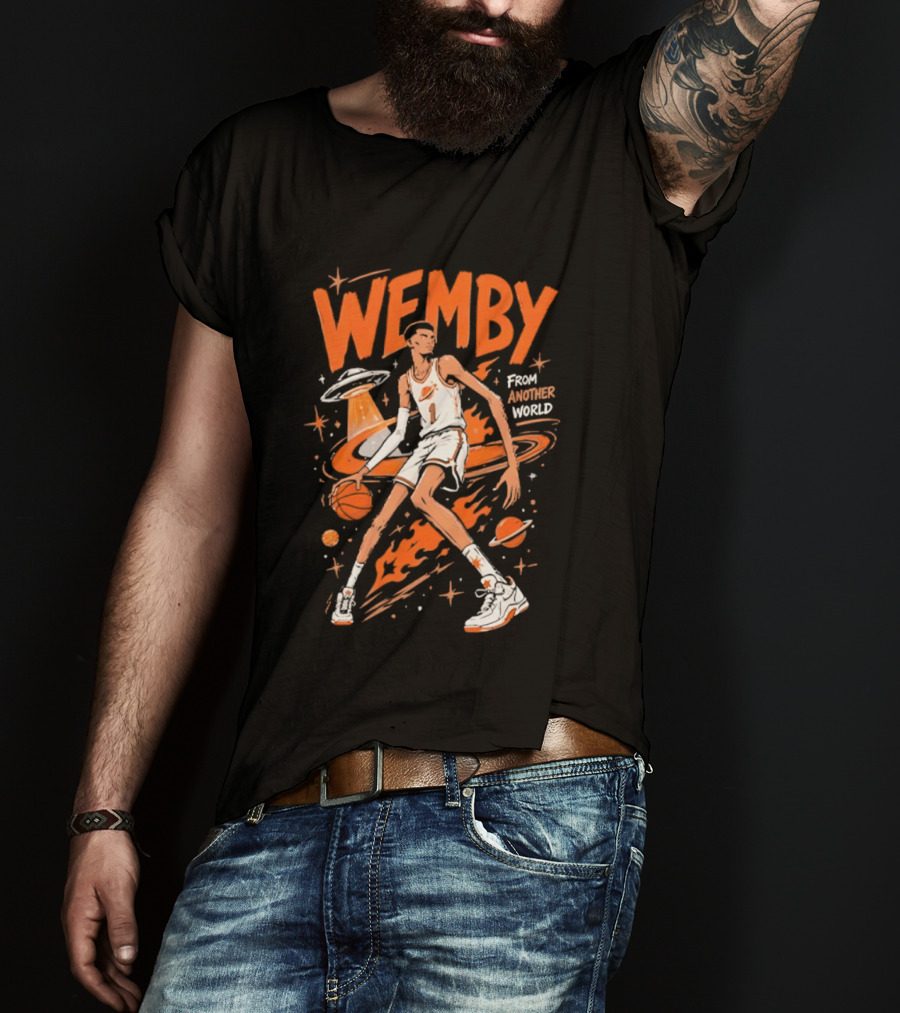 Wemby From Another World San Antonio Spurs Alien Victor Wembanyama T-Shirt