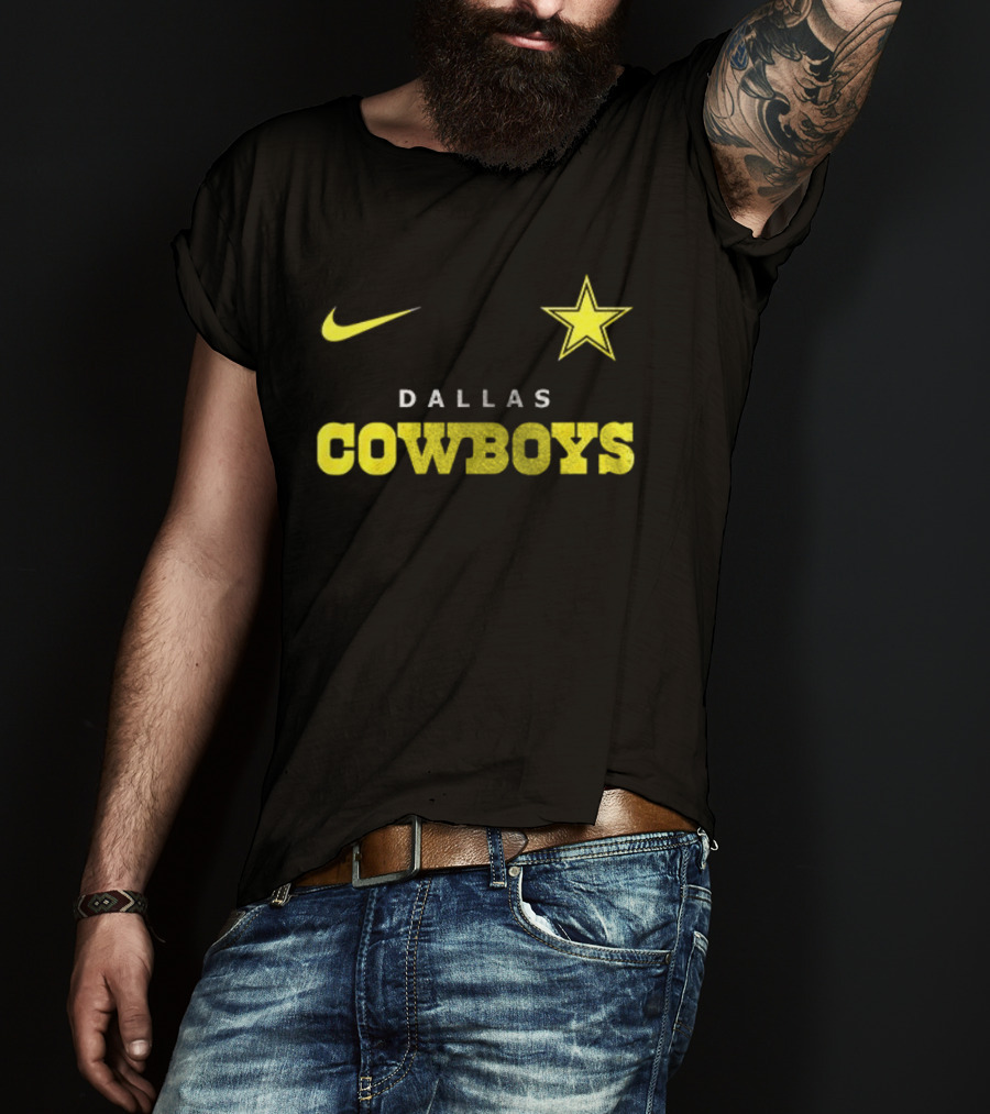 Dallas Cowboys Nike Batman Star Yellow T-Shirt
