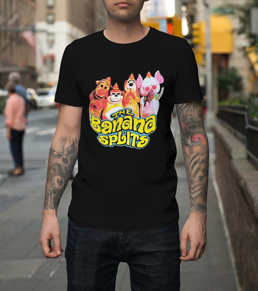 The Banana Splits Characters Hanna Barbera Retro Animation Series T-Shirt