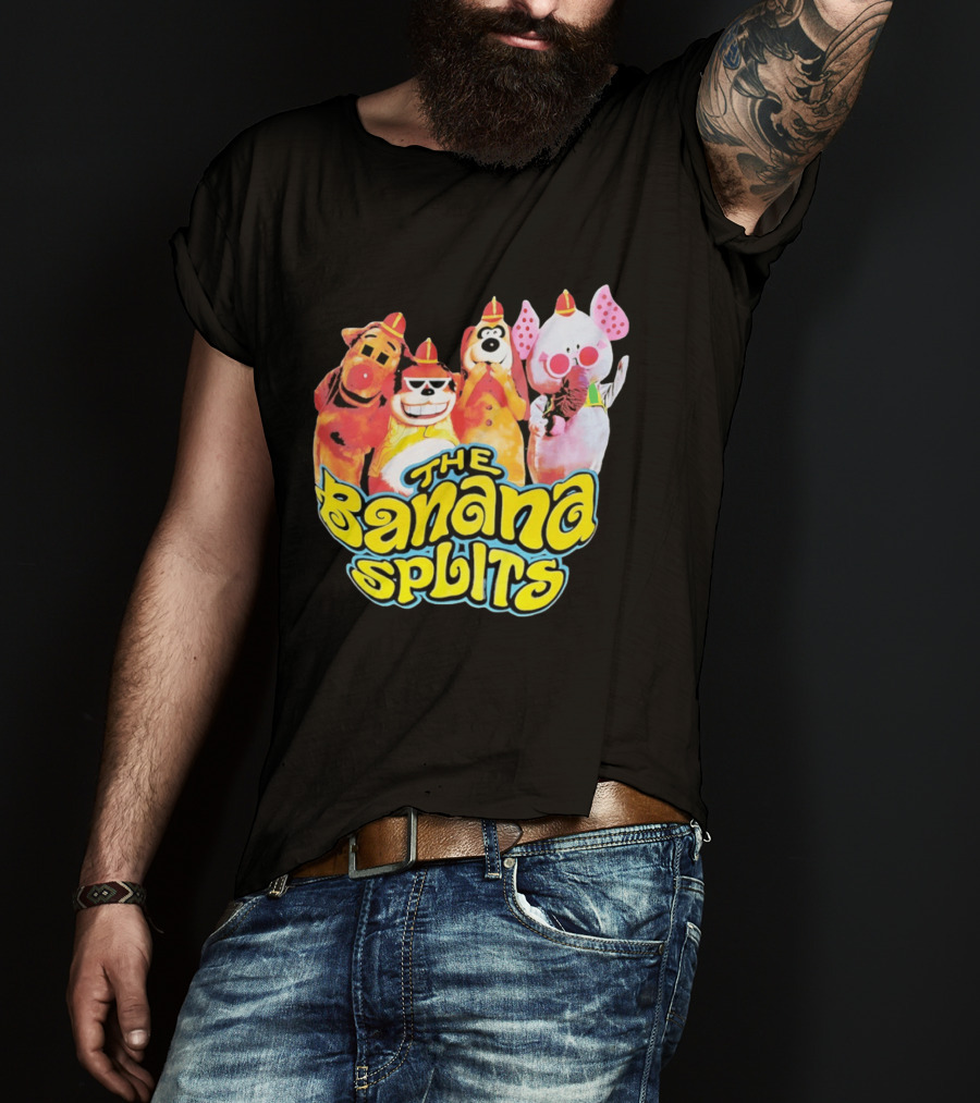 The Banana Splits Characters Hanna Barbera Retro Animation Series T-Shirt