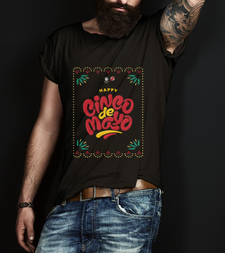 New Jersey Devils Happy Cinco De Mayo Celebration T-Shirt