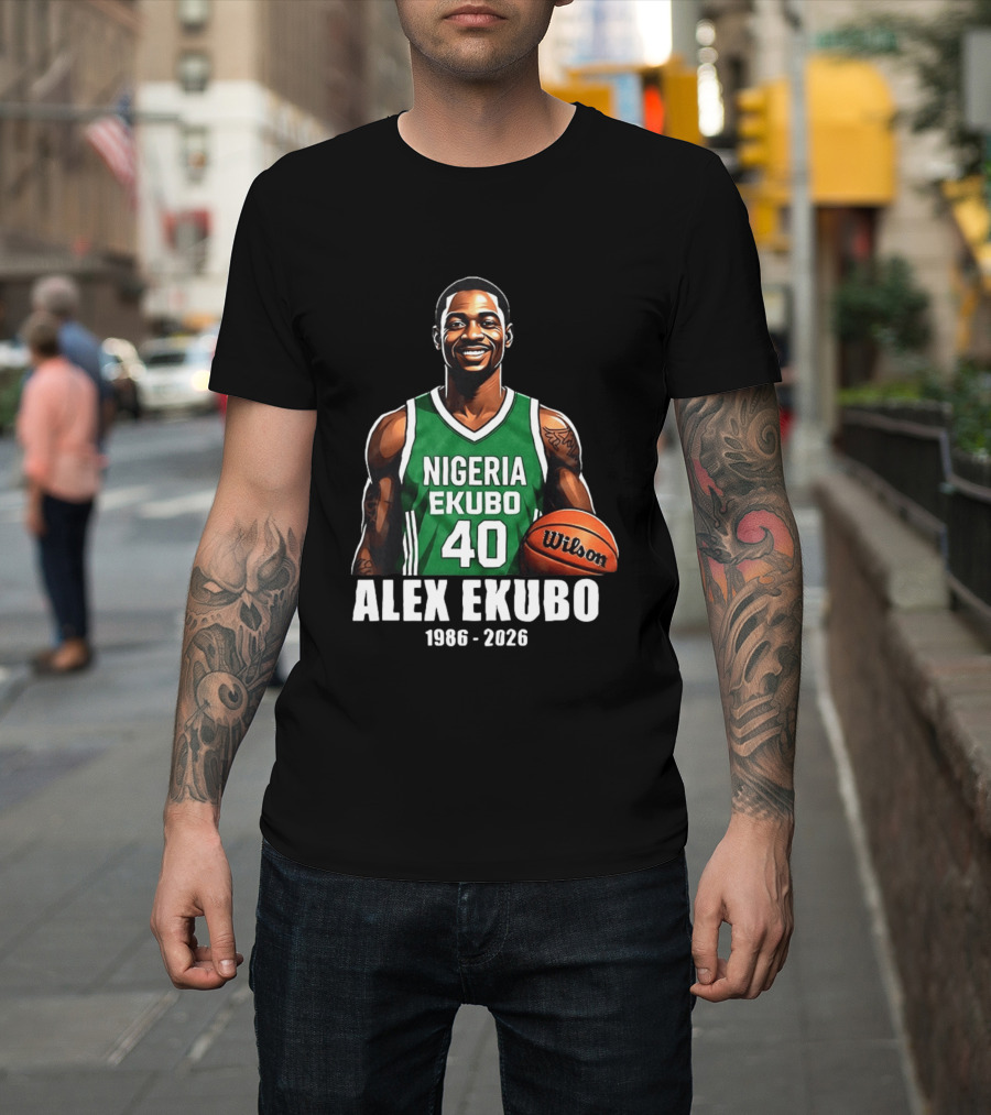 Alex Ekubo 1986 2026 Nollywood Nigeria Basketball Player T-Shirt