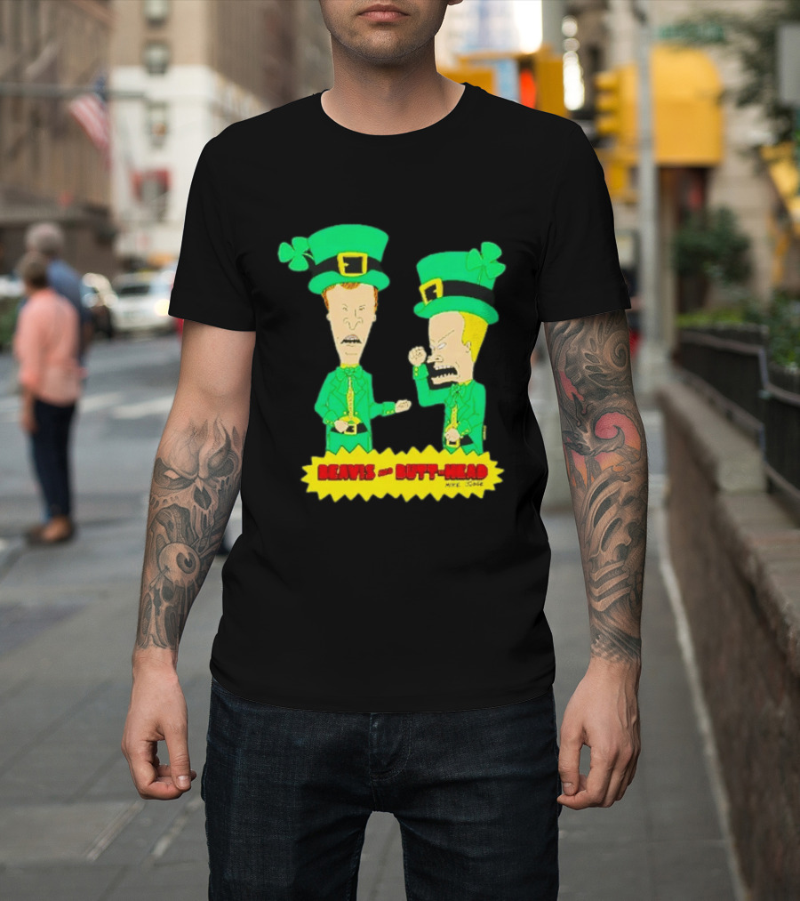 Beavis And Butt Head Leprechaun Costumes Green Bay Packers Mike Judge T-Shirt