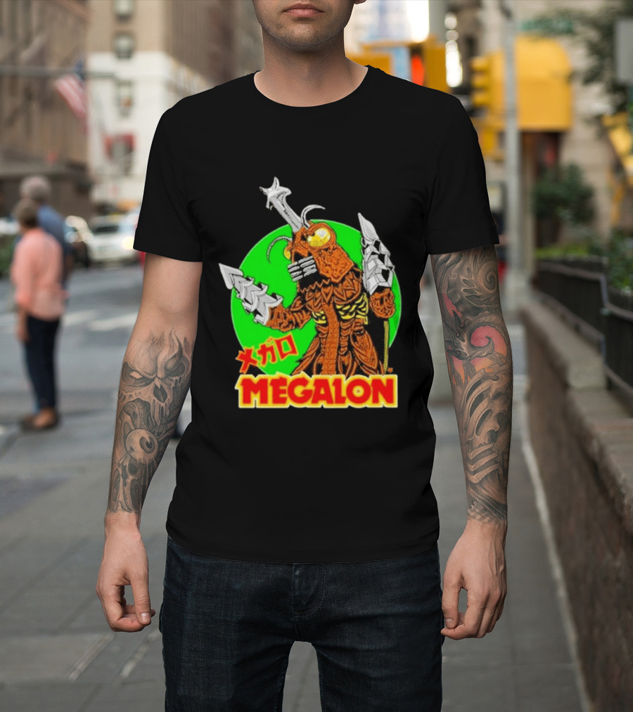 Cavitycolors Megalon Monster Kaiju Japanese Horror And Halloween T-Shirt
