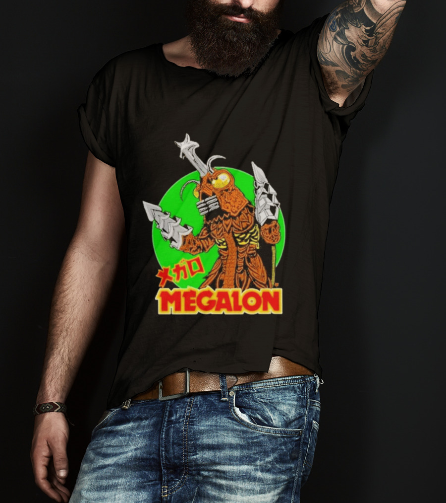 Cavitycolors Megalon Monster Kaiju Japanese Horror And Halloween T-Shirt